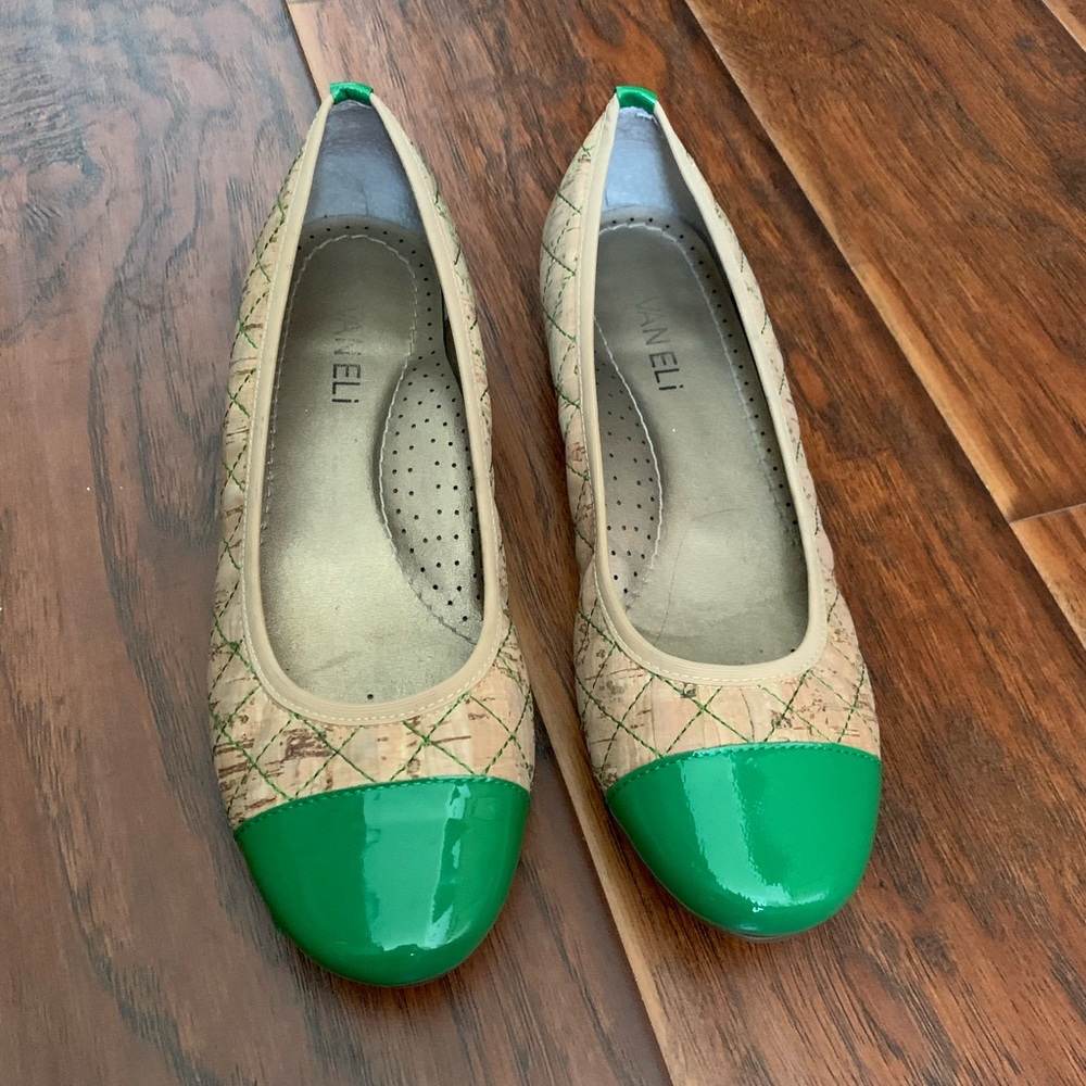 Vaneli serene quilted cork flats size 7